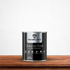 Tinta Borracha Liquida Solução Total - Decor Colors Tinta Borracha Líquida Solução Total Branca - 1,07kg