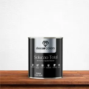Tinta Borracha Liquida Solução Total - Decor Colors Tinta Borracha Líquida Solução Total Branca - 1,07kg