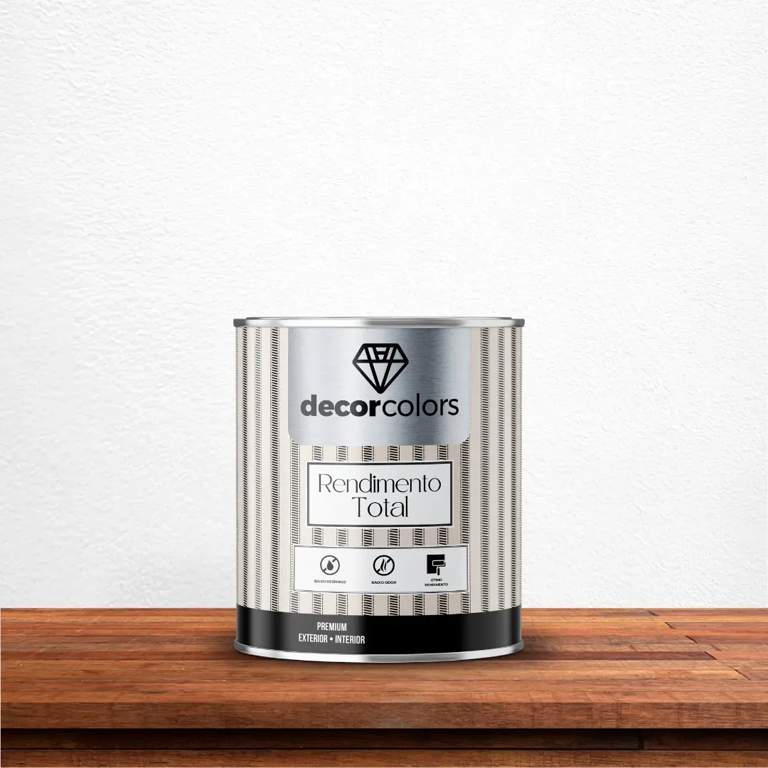 Tinta Premium Rendimento Total  - Decor Colors - DECOR COLORS RENDIMENTO TOTAL BRANCA 4,3 KG
